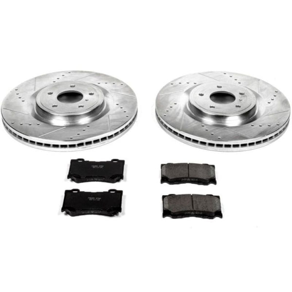 Power Stop 09-13 Infiniti FX50 Front Z23 Evolution Sport Brake Kit - Bull Strap