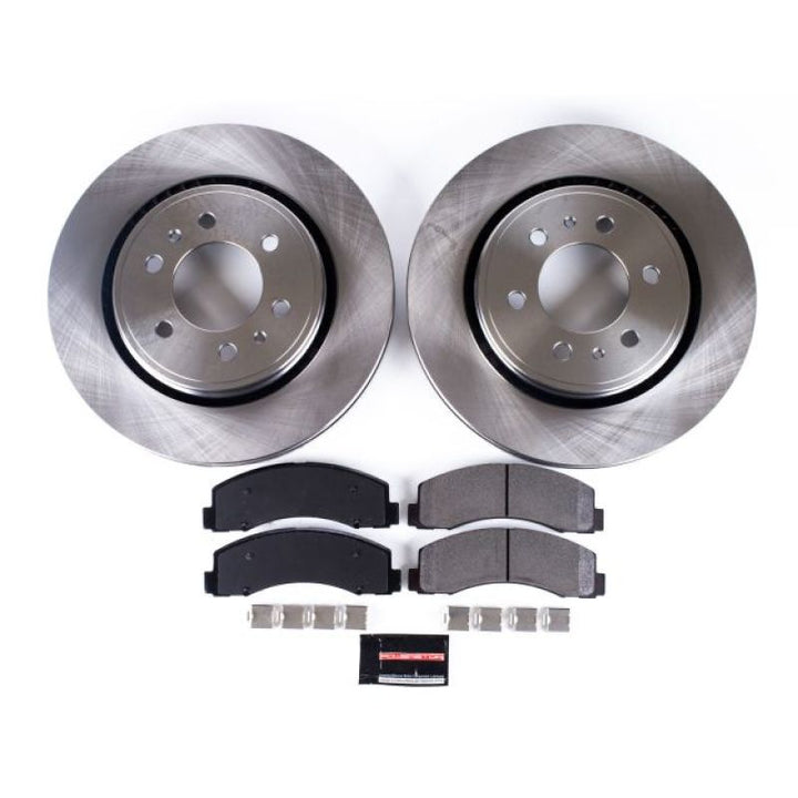 Power Stop 10-18 Ford Expedition Front Autospecialty Brake Kit - Bull Strap