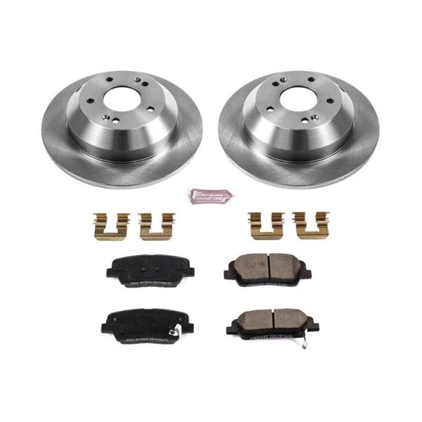Power Stop 10-18 Hyundai Santa Fe Rear Autospecialty Brake Kit - Bull Strap
