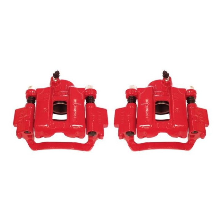 Power Stop 10-18 Lexus GX460 Rear Red Calipers w/Brackets - Pair - Bull Strap