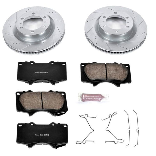 Power Stop 10-19 Lexus GX460 Front Z23 Evolution Sport Brake Kit - Bull Strap