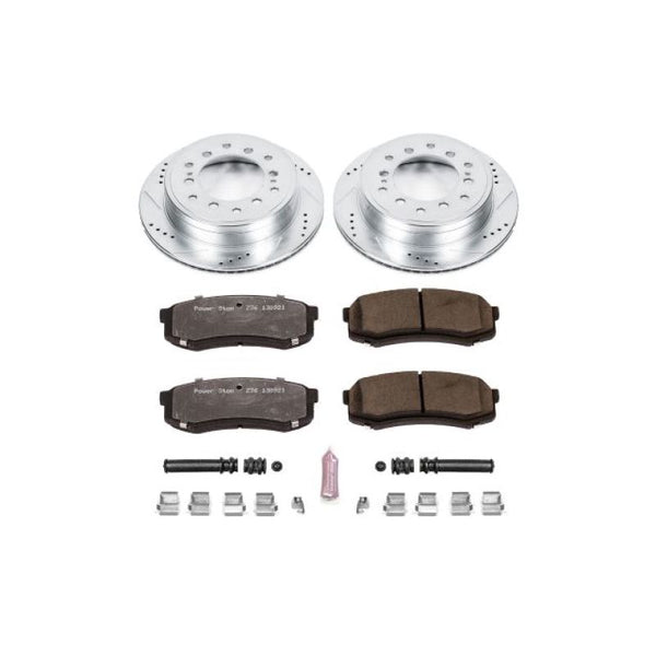 Power Stop 10-19 Lexus GX460 Rear Z36 Truck & Tow Brake Kit - Bull Strap