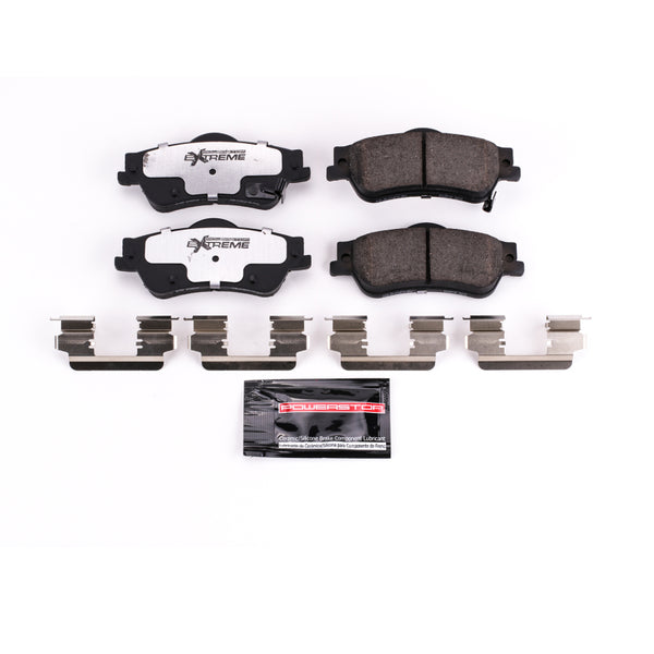 Power Stop 11-17 Chevrolet Caprice Rear Z26 Extreme Street Brake Pads w/Hardware - Bull Strap