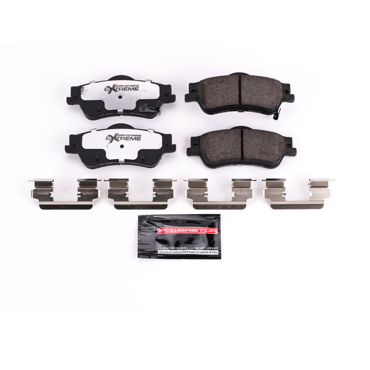 Power Stop 11-17 Chevrolet Caprice Rear Z26 Extreme Street Brake Pads w/Hardware - Bull Strap