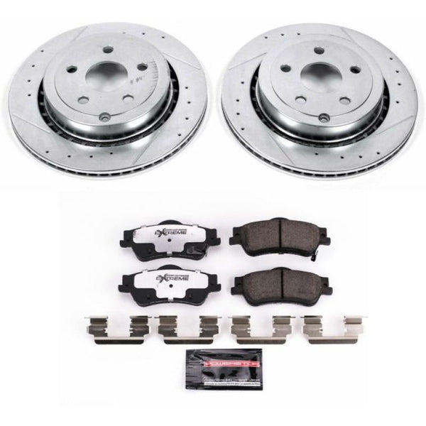 Power Stop 11-17 Chevrolet Caprice Rear Z26 Street Warrior Brake Kit - Bull Strap