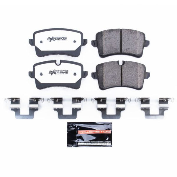 Power Stop 12-18 Audi A6 Rear Z26 Extreme Street Brake Pads w/Hardware - Bull Strap