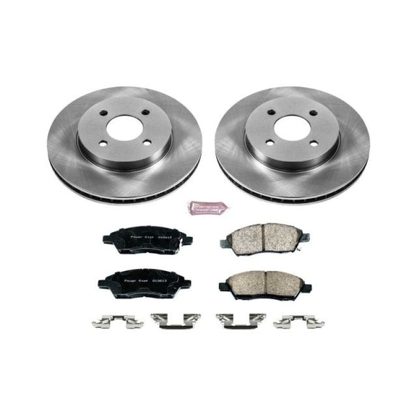 Power Stop 12-18 Nissan Versa Front Autospecialty Brake Kit - Bull Strap