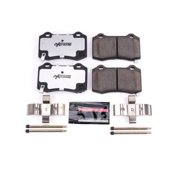 Power Stop 12-23 Dodge Charger Rear Z26 Extreme Street Brake Pads w/Hardware - Bull Strap