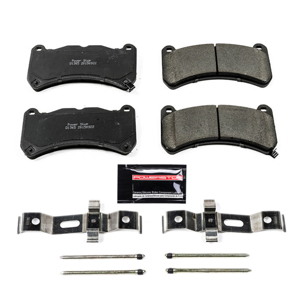 Power Stop 13-14 Ford Mustang Front Z23 Evolution Sport Brake Pads w/Hardware - Bull Strap
