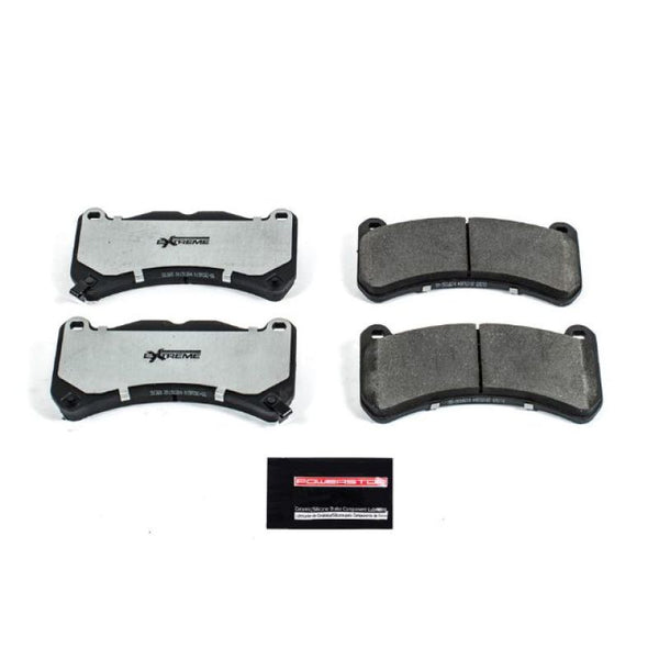 Power Stop 13-14 Ford Mustang Front Z26 Extreme Street Brake Pads w/Hardware - Bull Strap