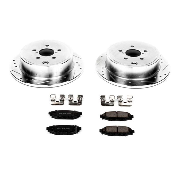 Power Stop 13-16 Subaru BRZ Rear Z23 Evolution Sport Brake Kit - Bull Strap