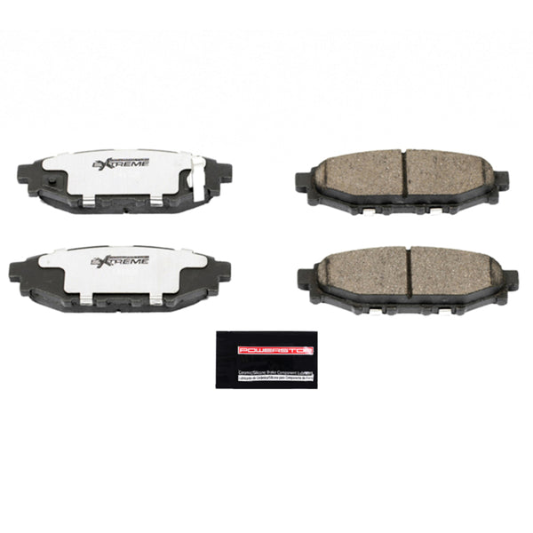 Power Stop 13-16 Subaru BRZ Rear Z26 Extreme Street Brake Pads w/Hardware - Bull Strap