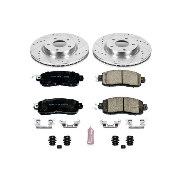 Power Stop 13-18 Nissan Altima Front Z23 Evolution Sport Brake Kit - Bull Strap