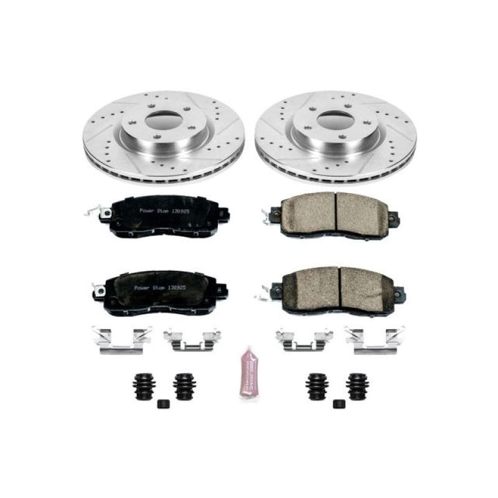 Power Stop 13-18 Nissan Altima Front Z23 Evolution Sport Brake Kit - Bull Strap