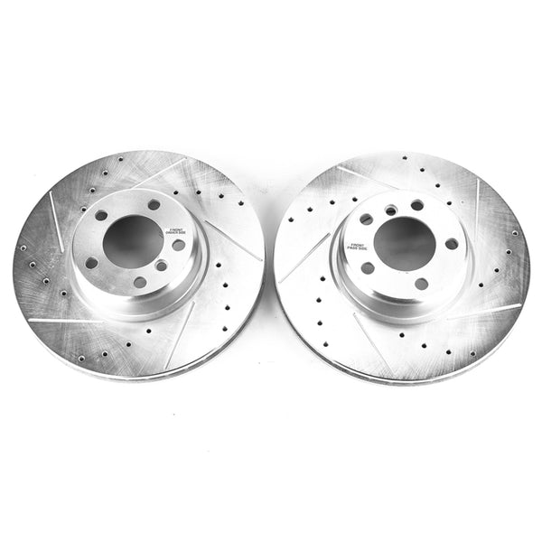 Power Stop 14-16 BMW 228i Front Evolution Drilled & Slotted Rotors - Pair - Bull Strap