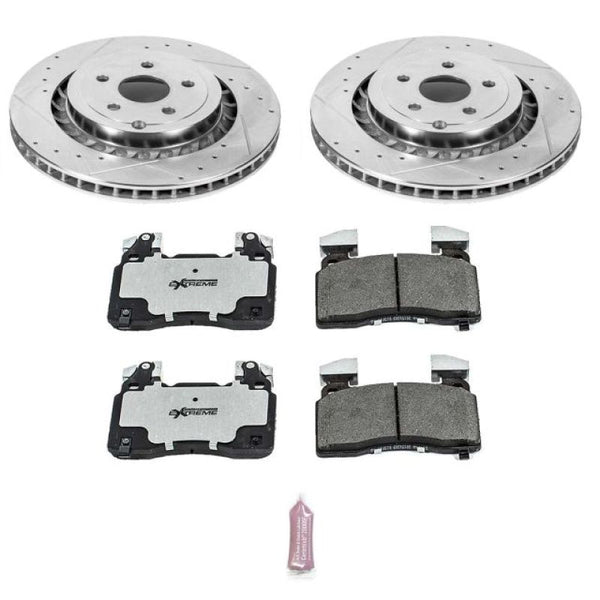 Power Stop 14-17 Chevrolet SS Front Z26 Street Warrior Brake Kit - Bull Strap