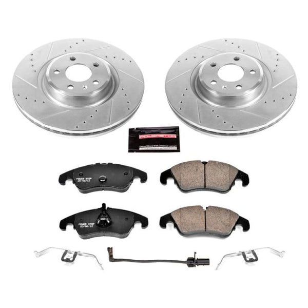 Power Stop 14-18 Audi A6 Front Z23 Evolution Sport Brake Kit - Bull Strap