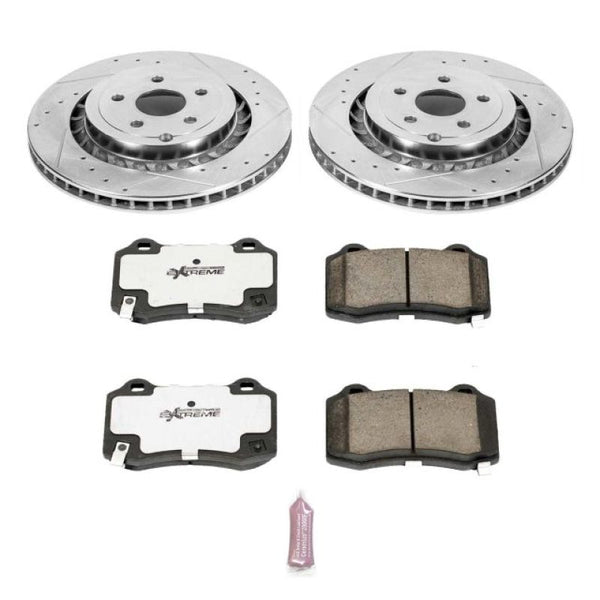 Power Stop 15-17 Chevrolet SS Rear Z26 Street Warrior Brake Kit - Bull Strap