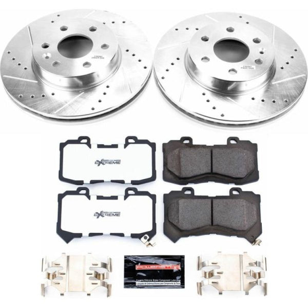 Power Stop 15-18 Chevrolet Colorado Front Z36 Truck & Tow Brake Kit - Bull Strap
