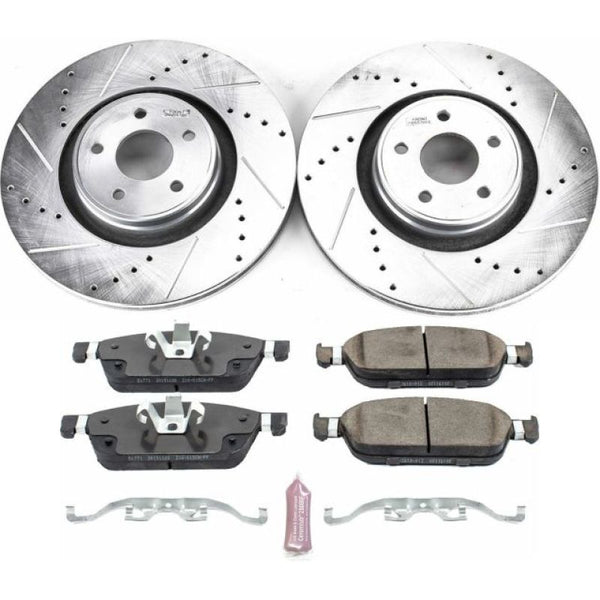 Power Stop 15-18 Ford Focus Front Z23 Evolution Sport Brake Kit - Bull Strap