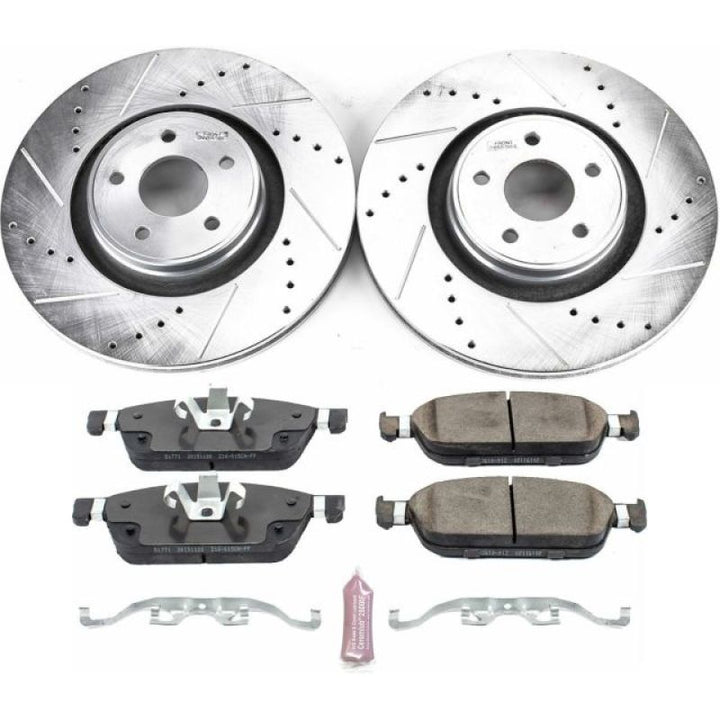 Power Stop 15-18 Ford Focus Front Z23 Evolution Sport Brake Kit - Bull Strap
