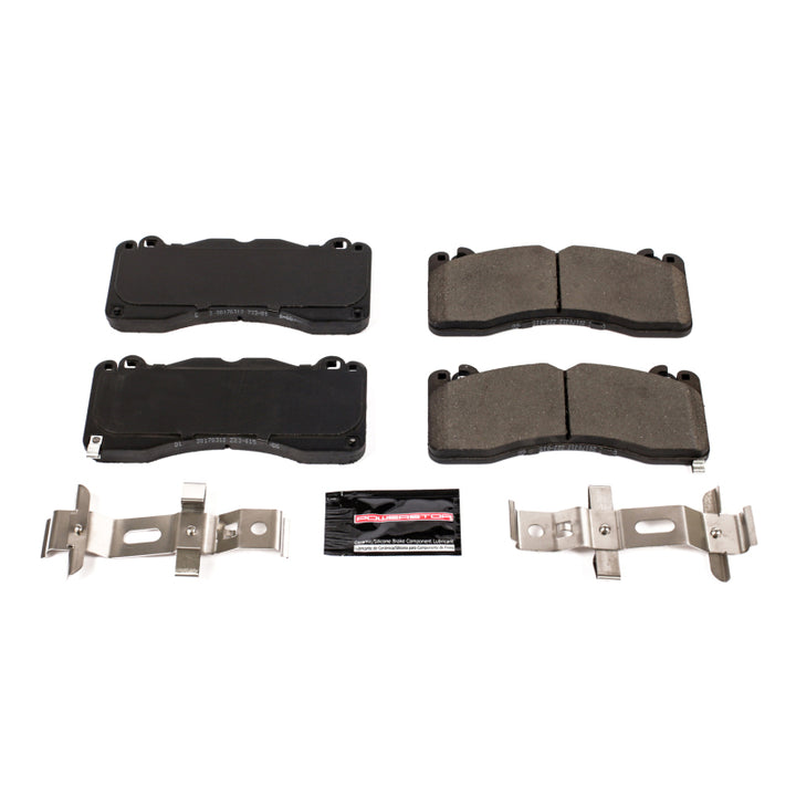 Power Stop 15-19 Ford Mustang Front Z23 Evolution Sport Brake Pads w/Hardware - Bull Strap