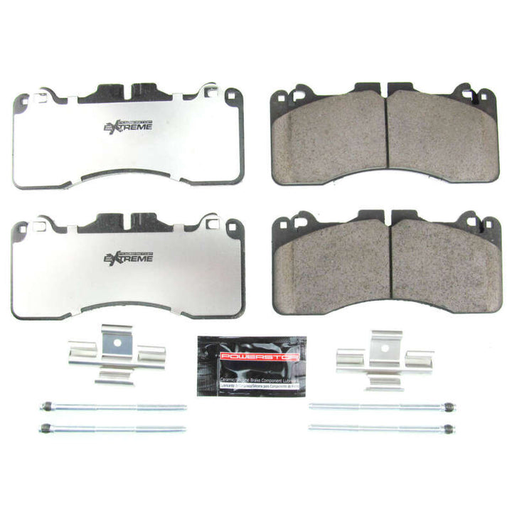Power Stop 16-18 Lexus GS F Front Z26 Extreme Street Brake Pads w/Hardware - Bull Strap