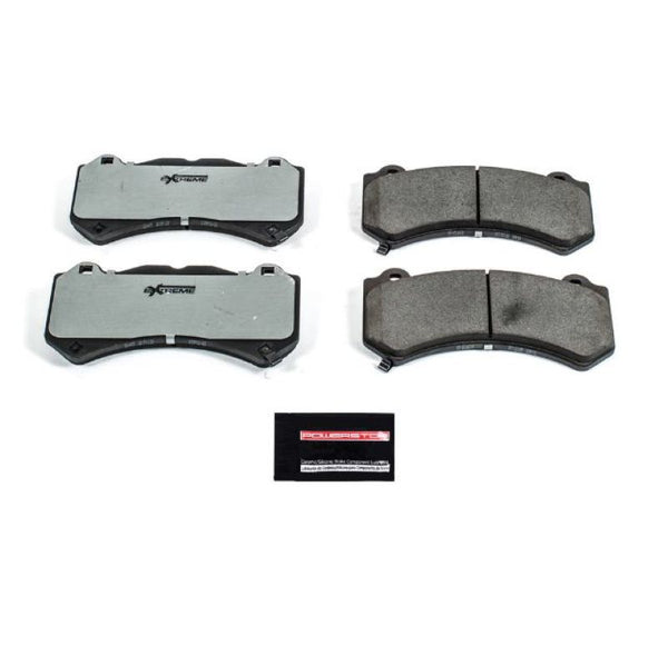 Power Stop 16-19 Cadillac ATS Front Z26 Extreme Street Brake Pads w/Hardware - Bull Strap