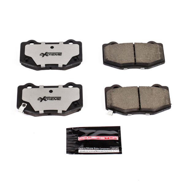 Power Stop 16-19 Cadillac ATS Rear Z26 Extreme Street Brake Pads w/Hardware - Bull Strap