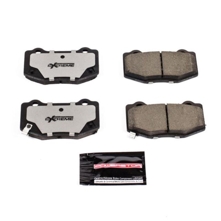 Power Stop 16-19 Cadillac ATS Rear Z26 Extreme Street Brake Pads w/Hardware - Bull Strap