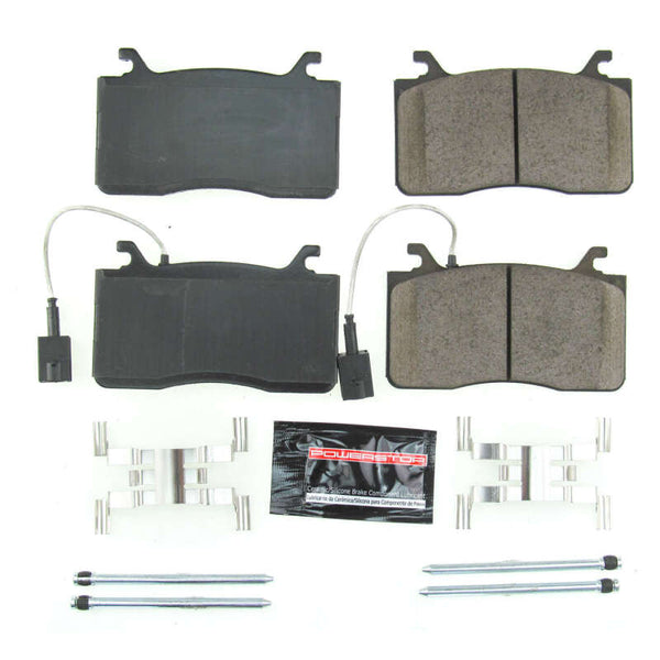 Power Stop 17-18 Alfa Romeo Giulia Front Z23 Evolution Sport Brake Pads w/Hardware - Bull Strap