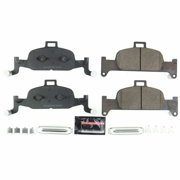 Power Stop 17-18 Audi A4 Front Z23 Evolution Sport Brake Pads w/Hardware - Bull Strap
