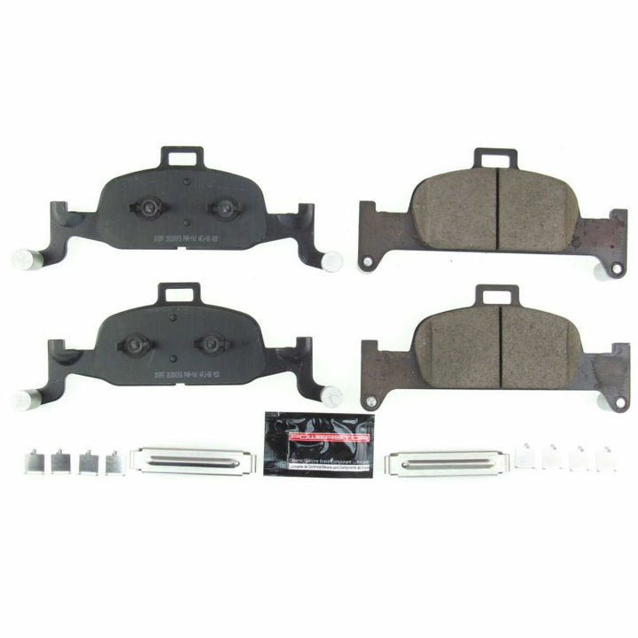 Power Stop 17-18 Audi A4 Front Z23 Evolution Sport Brake Pads w/Hardware - Bull Strap