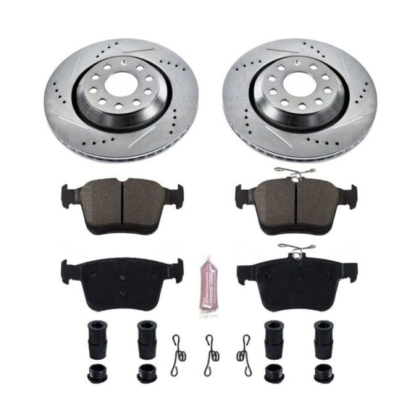 Power Stop 17-18 Audi RS3 Rear Z23 Evolution Sport Brake Kit - Bull Strap