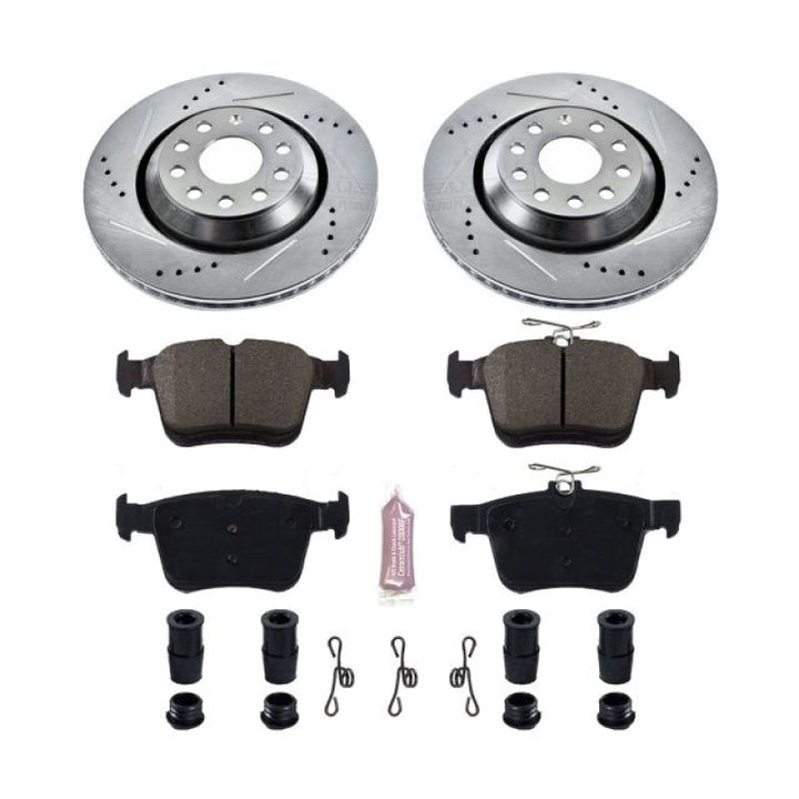 Power Stop 17-18 Audi RS3 Rear Z23 Evolution Sport Brake Kit - Bull Strap