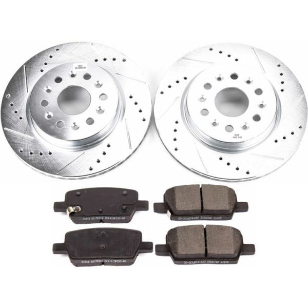 Power Stop 18-19 Buick Enclave Rear Z23 Evolution Sport Brake Kit - Bull Strap