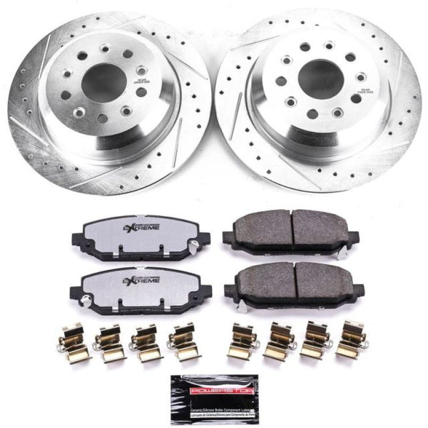 Power Stop 18-19 Jeep Wrangler Rear Z36 Truck & Tow Brake Kit - Bull Strap