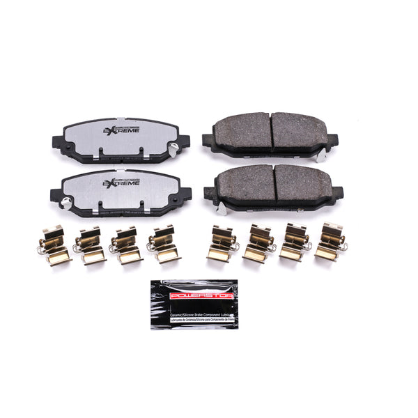 Power Stop 18-19 Jeep Wrangler Rear Z36 Truck & Tow Brake Pads w/Hardware - Bull Strap