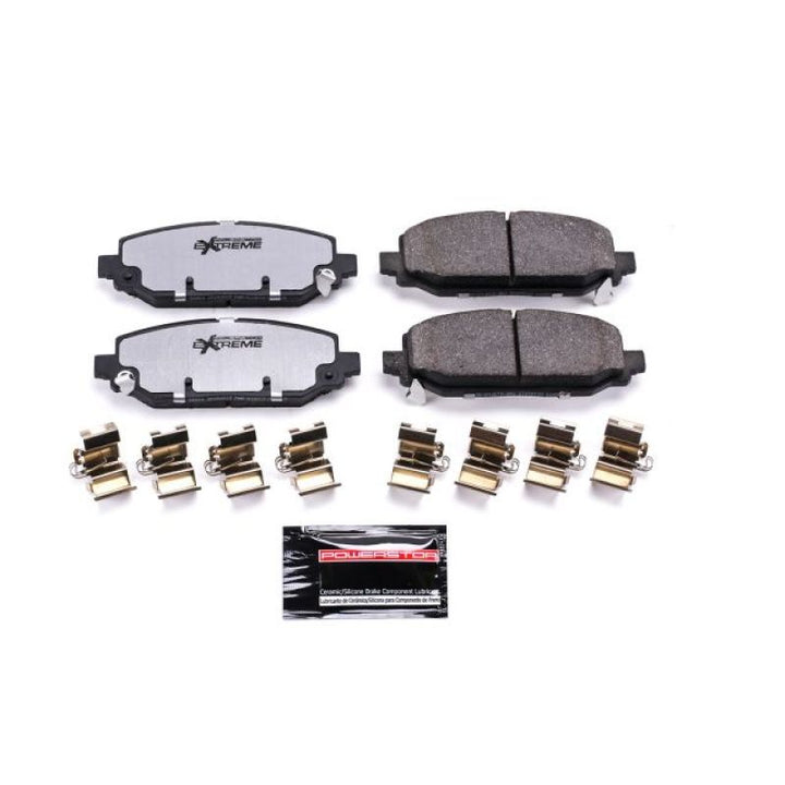 Power Stop 18-19 Jeep Wrangler Rear Z36 Truck & Tow Brake Pads w/Hardware - Bull Strap