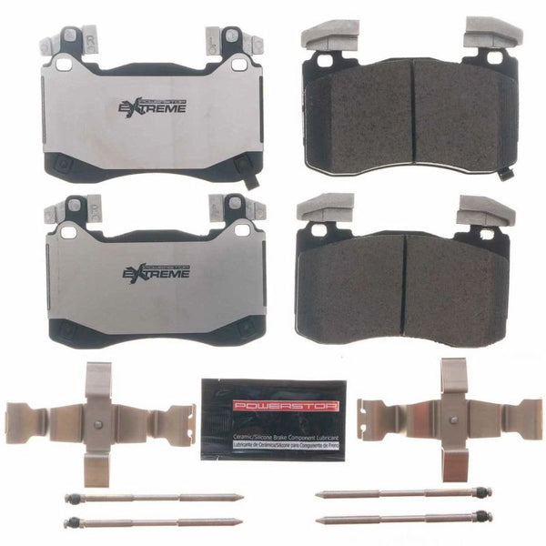 Power Stop 18-19 Kia Stinger Front Z26 Extreme Street Brake Pads w/Hardware - Bull Strap