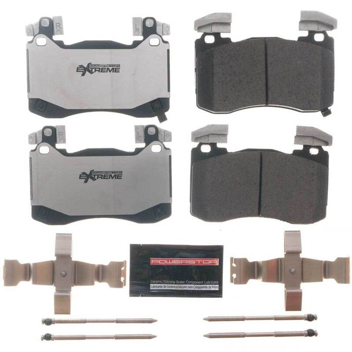 Power Stop 18-19 Kia Stinger Front Z26 Extreme Street Brake Pads w/Hardware - Bull Strap
