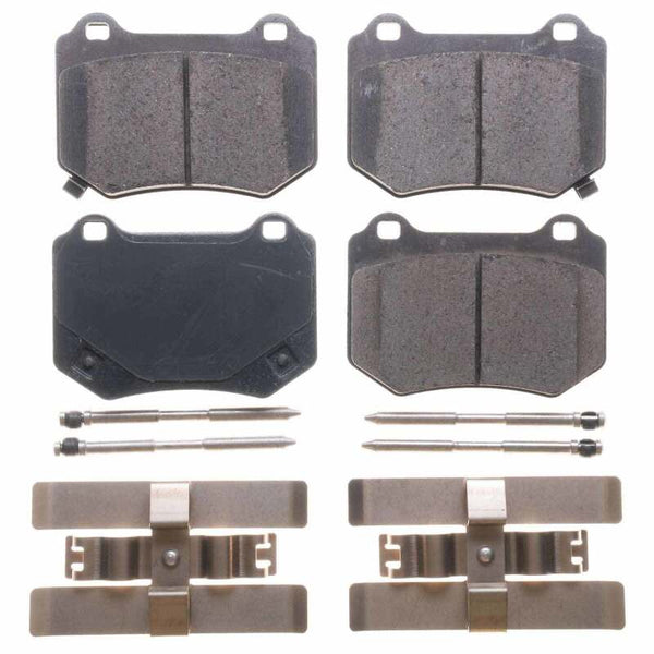Power Stop 18-19 Subaru WRX STi Rear Z17 Evolution Ceramic Brake Pads w/Hardware - Bull Strap
