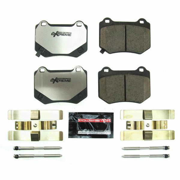 Power Stop 18-19 Subaru WRX STi Rear Z26 Extreme Street Brake Pads w/Hardware - Bull Strap