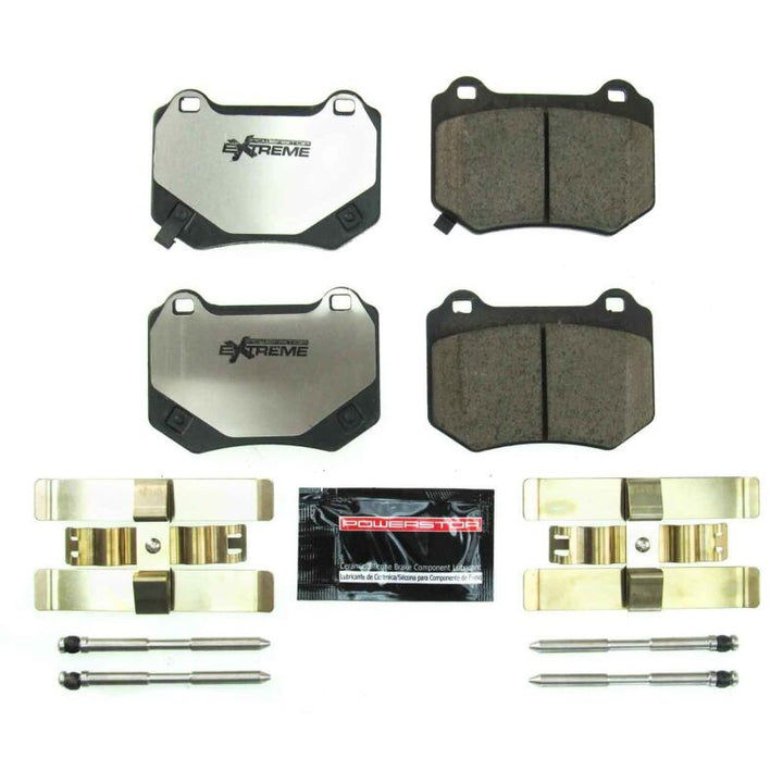 Power Stop 18-19 Subaru WRX STi Rear Z26 Extreme Street Brake Pads w/Hardware - Bull Strap