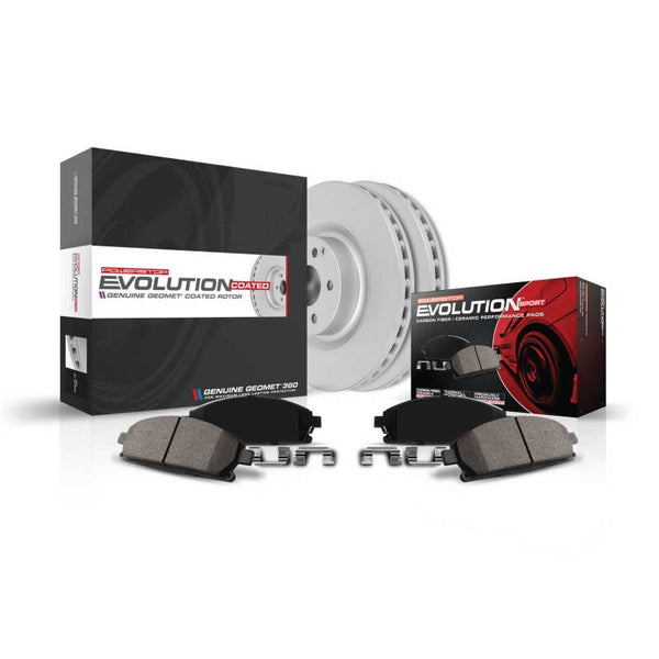 Power Stop 18-20 Kia Stinger Front Z23 Evolution Brake Kit - Bull Strap