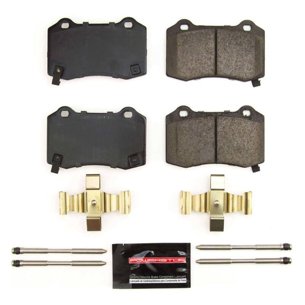 Power Stop 18-21 Jeep Grand Cherokee Rear Z23 Evolution Sport Brake Pads w/Hardware - Bull Strap