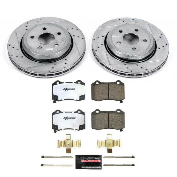 Power Stop 18-21 Jeep Grand Cherokee Rear Z26 Street Brake Kit - Bull Strap