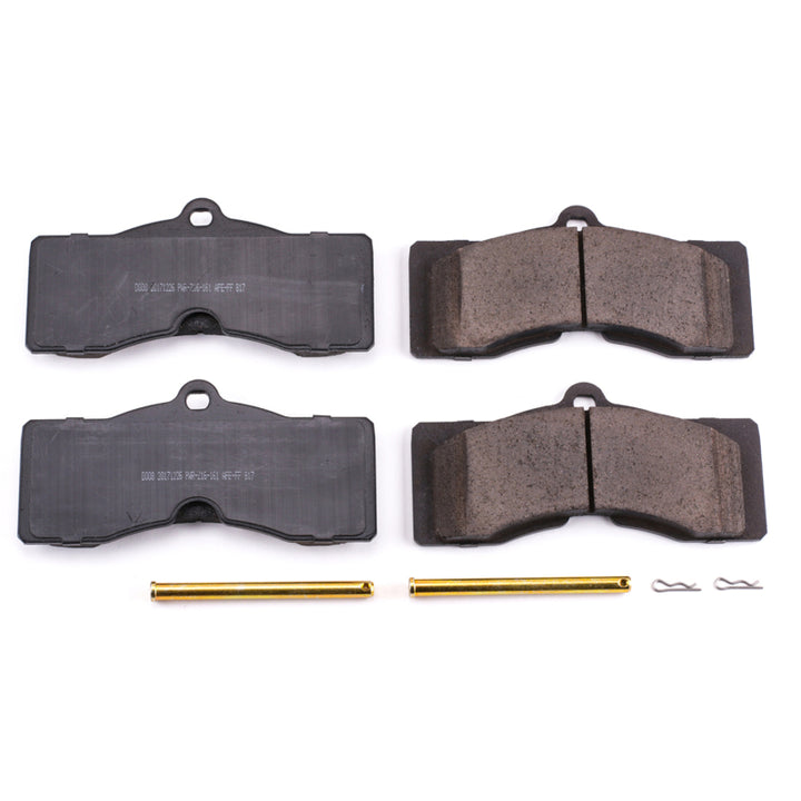 Power Stop 1969 Chevrolet Camaro Front or Rear Z17 Evolution Ceramic Brake Pads w/Hardware - Bull Strap