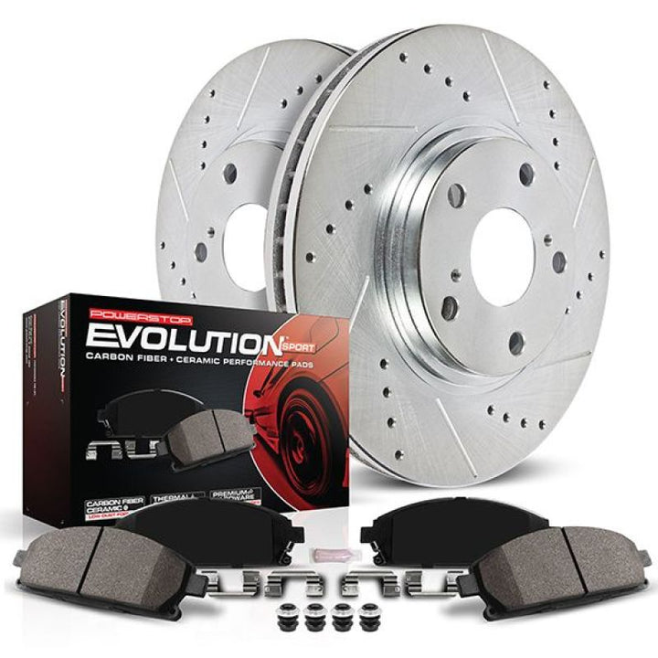 Power Stop 20-22 Ford Explorer Rear Z23 Evolution Brake Kit - Bull Strap
