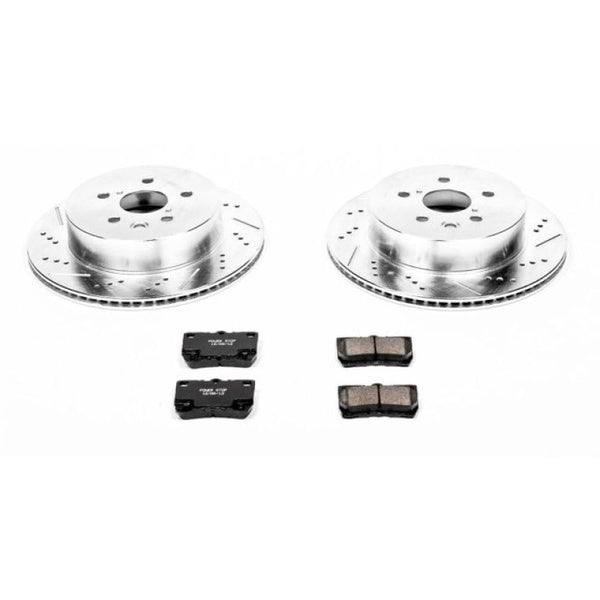 Power Stop 2006 Lexus GS300 Rear Z23 Evolution Sport Brake Kit - Bull Strap